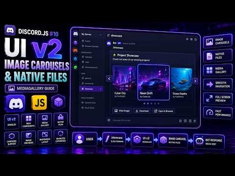Discord.js Tutorial #10: UI v2 Media Gallery & Image Carousels (Discord.js v14)