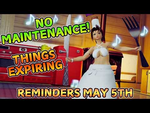 [PSO2 NGS] No Maintenance! - Reminders Checklist For 5-5-2026