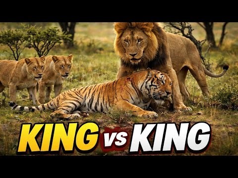 What If a Tiger Had to Survive the Savanna? Lion vs Danger Tiger | Animal Fight | Battles (No Ads)