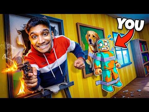 I Trolled the Hider in Roblox Paint and Seek !! 🎨🤔
