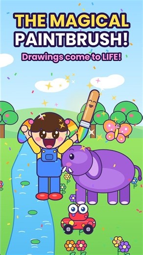 The Magical Paintbrush That Brought Drawings to Life! ✨🖌️ | Kids Cartoon
