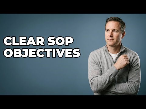 What Makes Good Standard Operating Procedure Objectives?