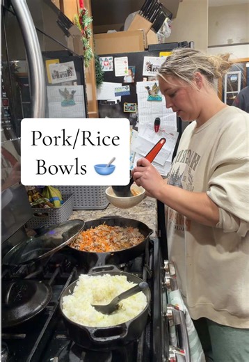 Trying out a Hello Fresh Meal! This was done in 20 min! 👏🏻 Half the family loved it and half the family said it had too many carrots:) we might switch out some carrots for brocolli or green beans next time. The sweet Thai chili sauce mixed with mayo is so good! 🙌🏻 #dinner #easyrecipe #quickrecipes #mealideas #pork