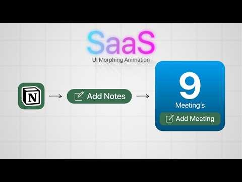 Viral SaaS UI Smooth Morphing Animation in After Effects | Clean Apple-Style UI Tutorial
