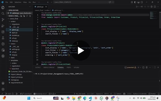 Django Order Management System for Wholesale Distribution | Haseeb Siddiqui posted on the topic | LinkedIn
