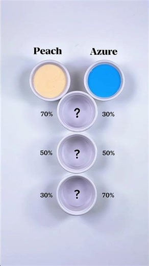 Happy New year 2026 🎊 Let's Mixing Peach + Azure 😍.. #colormixing #painting #satisfying #artandcraft