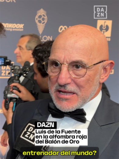 Luis de la Fuente en la alfombra roja del Balón de Oro 2026