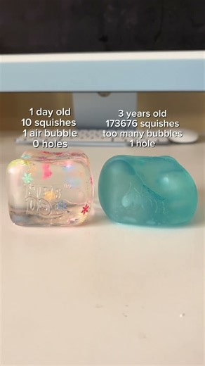Old vs new NeeDoh nice cubes 🧊🥲