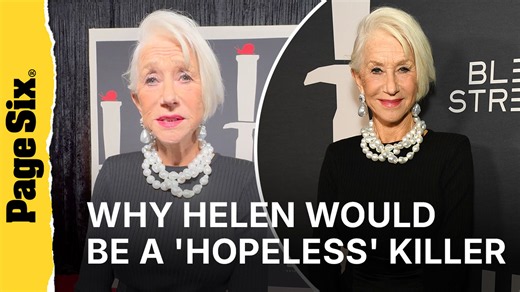 Why 'Talent for Murder' star Helen Mirren would be a hopeless killer