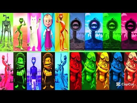 Alien Dance Evolution in Every Color 🌈 | Monster & Cartoon Characters Party