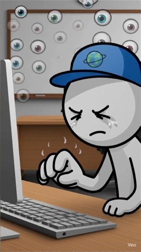 The worst classroom nightmare... 🖥️👨‍🏫💀 #shorts #animationshorts #animation