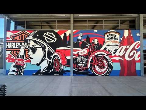 View Greg Gossel's Coca-Cola Mural in Milwaukee, WI, for America250