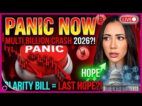 PANIC NOW Another MULTI BILLION Crypto Crash Coming in 2026?! Crypto Clarity Bill is last HOPE?!