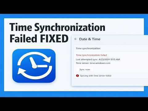 How To Fix Time Not syncing on Windows 11 and 10. Time Synchronizatin Failed