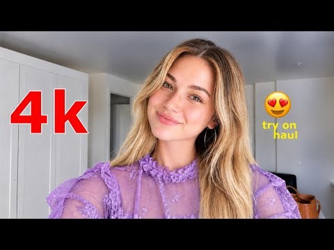 4K Lingerie Try On Haul See Everything Sheer Transparent Micro Bikini & See-through Dresses with me