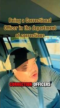 Working in the department of corrections