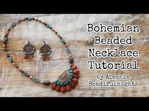 Bohemian Beaded Necklace Tutorial