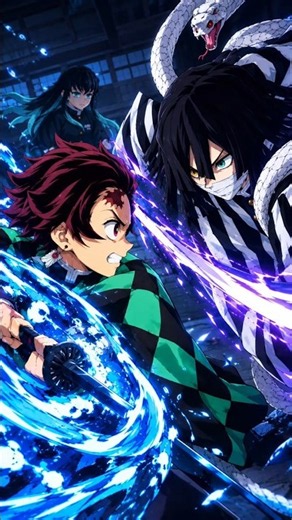 TANJIRO VS THE SNAKE HASHIRA! 🐍🔥 | Demon Slayer Hinokami Chronicles 2 | #tanjiro #iguro