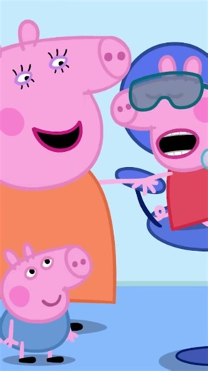 Peppa Learns the Dentist ISN'T Scary! 🦷 #peppapig #shorts