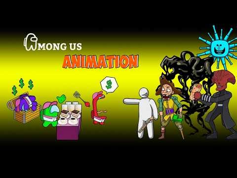 [어몽어스 Among Us] Restaurant in Backrooms: Meccha Chameleon & Captain Clark - AMONG US FUNNY ANIMATION
