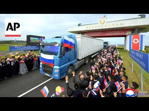 Russia and North Korea open the first road bridge across their shared border