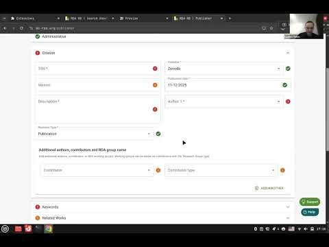 RDA Knowledge Base Hands-on session (Morning Session)