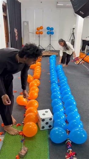 Balloon Target Challenge| orange vs blue Ultimate Aim Battle!#balloonchallenge #ballongame#challenge