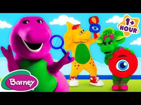 Learning about our Sense! | Hearing and Seeing | Barney the Dinosaur