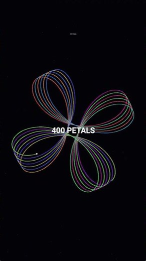 4 to 10,000 Petals - A Hypnotic Evolution 🌌 #shorts #viral