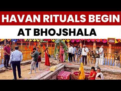 Breaking: Havan Begins At Bhojshala Premises | Breaking Visuals From Dhar, Madhya Pradesh