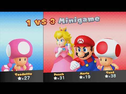 Mario Party 10 - Mario vs Peach vs Toadette vs Toad - Chaos Castle