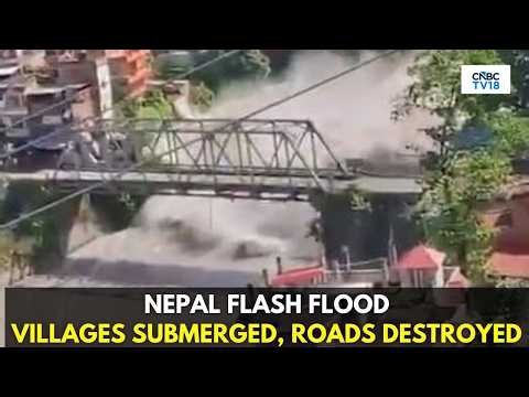 Nepal Flash Flood News | Villages Washed Away, Roads & Bridges Destroyed | Rescue Operation Underway