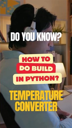 Convert Celsius to Fahrenheit in Python 🔥 #Shorts Fahrenheit to Celsius #temperatureconversion