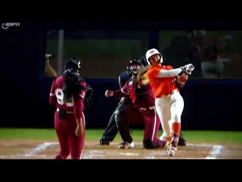 Oklahoma State softball's Karli Godwin hits home run vs. Oklahoma