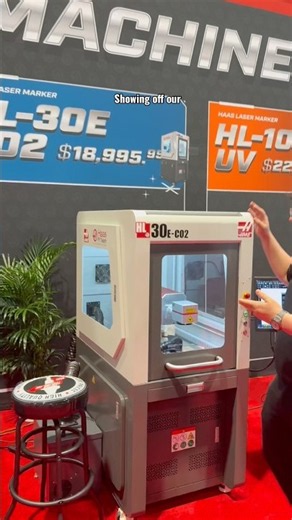 Operating at a wavelength of 10.64µm and only $18,995. #cnc #imts2026