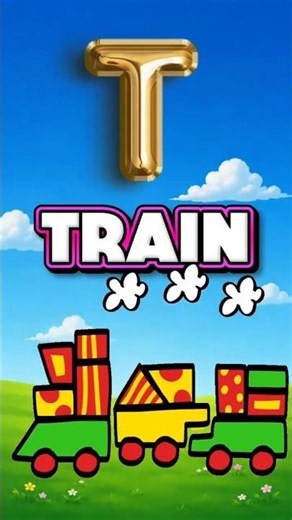 Can You Say T? 🐯🚂 | T for Tiger Train Teddy Tree | ABC Learning #shorts