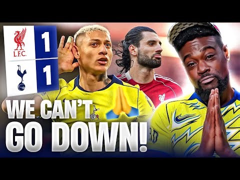 IF ASSNA WIN THE LEAGUE & SPURS GO DOWN ILL BE IN A SECURE UNIT🤬 Liverpool 1-1 Tottenham EXPRESSIONS