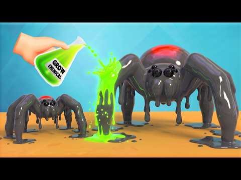 I Grew My Slime Spider Into a GIANT Monster in Slime Lab VR