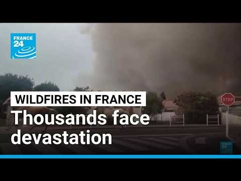 Wildfires ravage southwest France: Thousands face devastation after evacuation • FRANCE 24 English