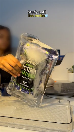 Study until ice melts🧊 #shorts #study #motivation #focus #discipline #studywithme #trending