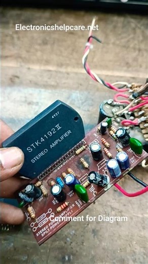 stk4122 amplifier circuit diagram #diyamplifier #electronics #circuitdiagram #amplifier #circuit