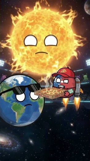 AI# This Took Light Years!" 💀 Space Pizza Delivery #planetballs