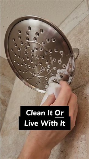 What’s inside your shower head? #moldcleanup #cleaningprofessionals #bathroomcleaning