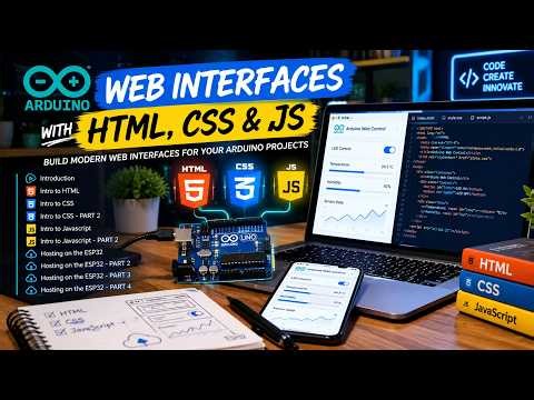 🔥 Arduino Web Interfaces with HTML, CSS & JavaScript | ESP32 Web Server Tutorial