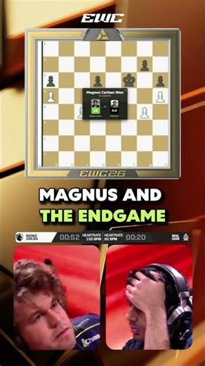 Magnus Carlsen WINS the king & pawn endgame vs. Nihal at #EWC!!
