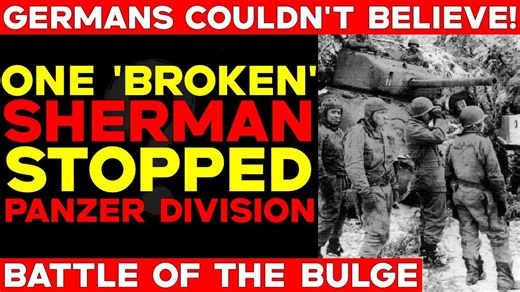 One Broken Sherman Stopped a Panzer Division at a Belgian Crossroads