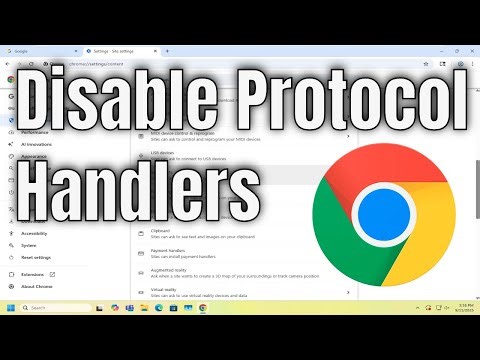 How To Disable Protocol Handlers on Google Chrome [Solution]