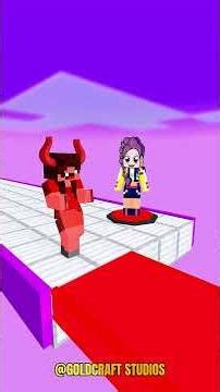 💥RUMI & DEVIL NOOB GIRL Play TEAMWORK OBBY in Minecraft! 🔥 WILL THEY TEAM UP OR FIGHT？! 😱