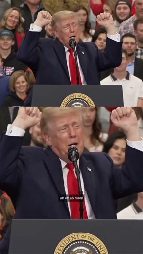 US President Donald Trump delivered an animated speech at an Alaska rally, acting out scenarios