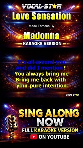 Love Sensation - Madonna KARAOKE #backingtrack #karaoke #singalong